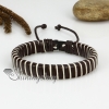 genuine leather drawstring wrap bracelets design A
