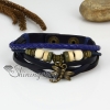 genuine leather multi layer dragonfly charm wrap bracelets design A