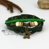 genuine leather multi layer star charm wrap bracelets design B