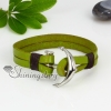 genuine leather double layer anchor snap wrap bracelets design A