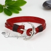 genuine leather double layer anchor snap wrap bracelets design E