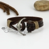 genuine leather two layer double layer anchor snap wrap bracelets design D