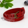 genuine leather two layer double layer snap wrap bracelets design F