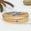 genuine leather woven bracelets handmade mesh bracelets macrame bracelet design D