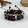 genuine leather wrap wristbands adjustable drawstring bracelets unisex design C