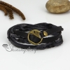 genuine leathersnap three layer triple layer snap wrap bracelets design F