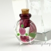 glass vial pendant for necklace pet urns jewelry ashes memorial jewelry for ashes design C