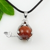 hand ball agate amethys jade rose quartz glass opal semi precious stone necklaces pendants design F