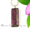 handmade dichroic glass necklaces pendants jewelry assorted