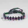 handmade friendship beaded wrap bracelets cotton cord adjustable design A