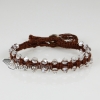 handmade friendship beaded wrap bracelets cotton cord adjustable design D
