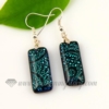 handmade murano dichroic glass earrings jewelry design B