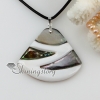 hat shape patchwork sea water rainbow abalone black oyster shell mother of pearl necklaces pendants design A