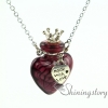 heart aromatherapy necklace essential oils necklace essential oil pendant perfume vial necklace design E