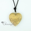 heart genuine leather copper silver plated locket filigree necklaces with pendants design B