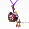 heart lampwork glass perfume bottle essential oil necklace wholesale essential oil necklace diffuser aroma necklace wish bottle necklace design B
