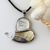 heart white yellow penguin pink seashell mother of pearl oyster sea shell necklaces pendants design A