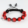 imitated pearls macrame armband bracelets jewelry design B