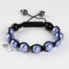 imitated pearls macrame armband bracelets jewelry design D