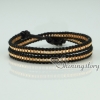 leather cotton cord adjustable bracelets wristbands bracelets triple layers wrap bracelets cheap china jewelry fashion jewelry design I