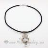 leather necklaces cord for pendants jewelry black
