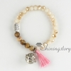bracelets with tassels aromatherapy bracelet oil diffuser jewelry buddhist rosary yoga bead bracelets design B