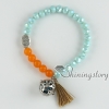bracelets with tassels aromatherapy bracelet oil diffuser jewelry buddhist rosary yoga bead bracelets design D
