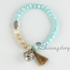 bracelets with tassels aromatherapy bracelet oil diffuser jewelry buddhist rosary yoga bead bracelets design H