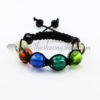 macrame foil murano glass ball bracelets jewelry armband rainbow