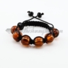 macrame foil murano glass ball bracelets jewelry armband brown