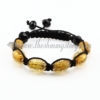 macrame foil swirled lampwork murano glass beads bracelets jewelry brown