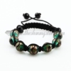 macrame glitter lampwork murano glass bracelets jewelry armband green