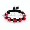 macrame lampwork murano glass beads bracelets jewelry armband red