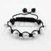 macrame lampwork murano glass beads bracelets jewelry armband white