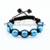 macrame lampwork murano glass beads bracelets jewelry armband light blue