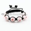 macrame lampwork murano glass with flower bracelets jewelry armband pink