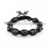 macrame skeleton beads bracelets jewelry armband black