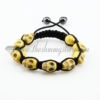 macrame skull beads bracelets jewelry armband yellow