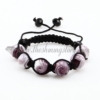 macrame swirled lampwork murano glass bracelets jewelry armband purple