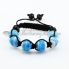 macrame swirled lampwork murano glass bracelets jewelry armband light blue