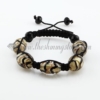 macrame swirled lampwork murano glass bracelets jewelry armband black
