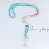 mala bracelet crescent moon necklace 108 prayer beads mala beads wholesale prayer bead necklace design B