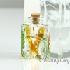 miniature glass bottles pendant for necklace wholesale cremation ashes jewelry urn keepsake jewelry for ashes design C