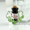 miniature glass bottles small decorative glass bottles glass vial pendants design C