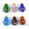 miniature glass bottles urn charms jewelry for cremation ashes locket assorted