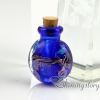 miniature glass bottles urn charms jewelry for cremation ashes locket design B