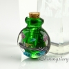 miniature glass bottles urn charms jewelry for cremation ashes locket design C