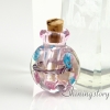 miniature glass bottles urn charms jewelry for cremation ashes locket design D