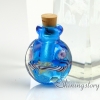 miniature glass bottles urn charms jewelry for cremation ashes locket design E