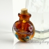 miniature glass bottles urn charms jewelry for cremation ashes locket design F